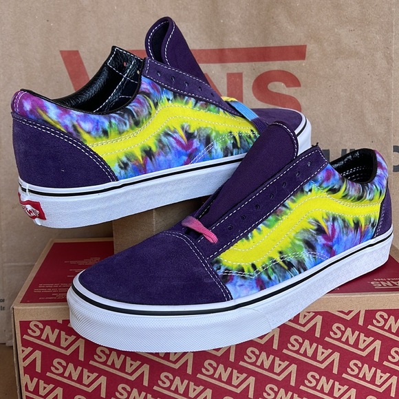 Vans Old Skool Tie Dye Mysterioso/True White Men’s sneakers - Picture 9 of 16